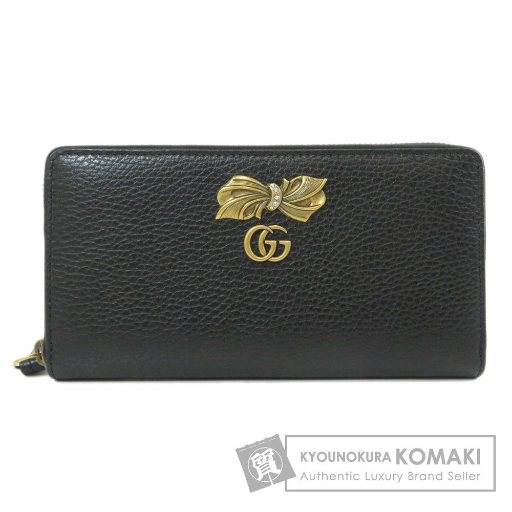 Gucci BOW Long Wallet Leather